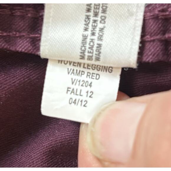Gap Maternity Size S Shirt Dress Utility Western Burgundy Round Hem Cottagecore - Picture 5 of 8